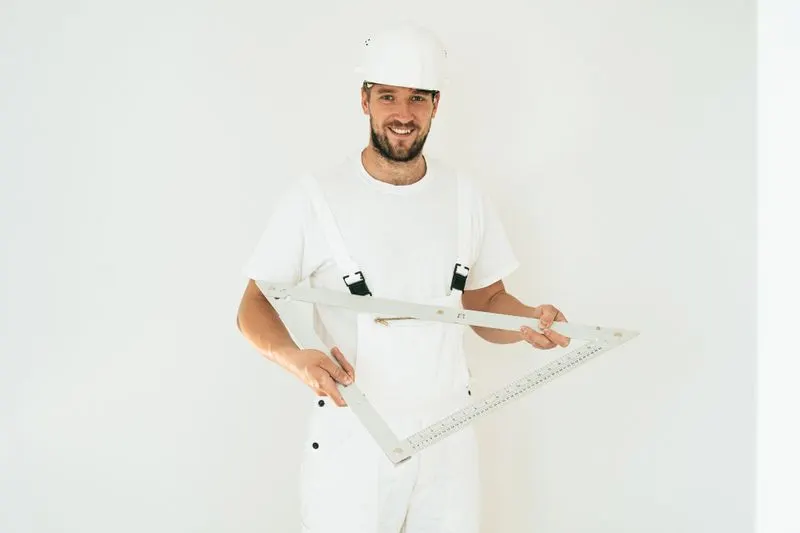 Artisan du second œuvre au travail