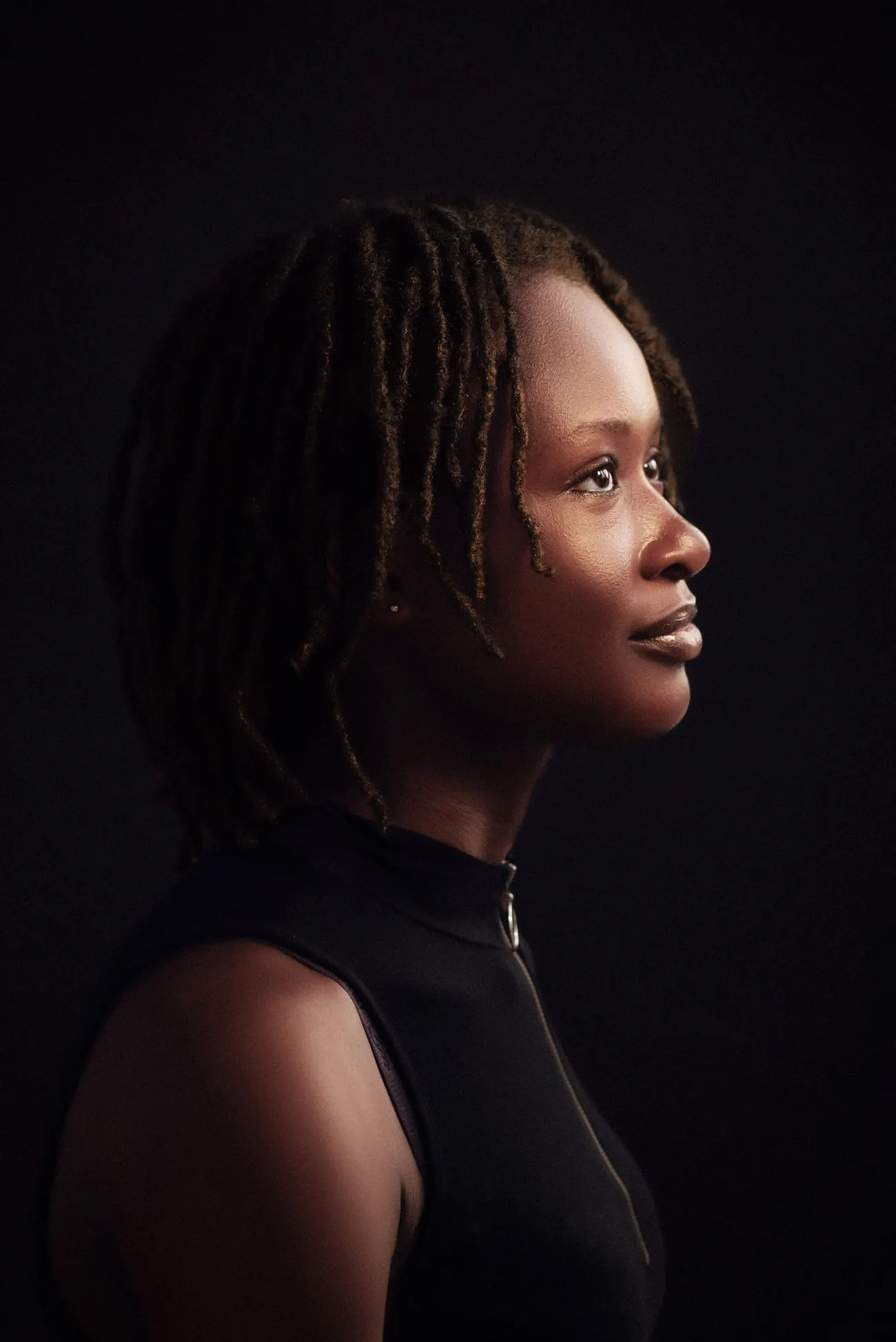 Profil en lumière rasante