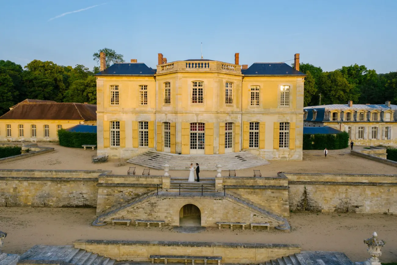 Château accueillant une réception de mariage